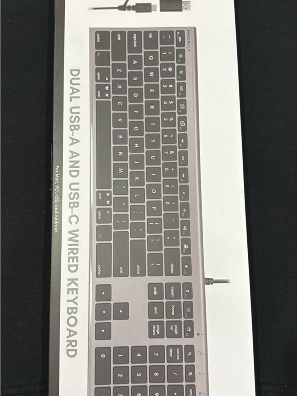 Wired Numeric Keypad Keyboard - Gray